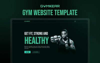 Gymkear - найкращий шаблон сайту для спортзалу Next.js