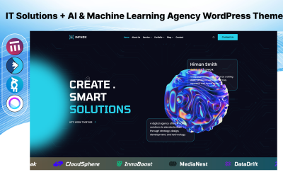 Infnox - IT-oplossingen + AI &amp;amp; Machine Learning Agency WordPress-thema