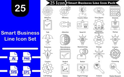 Smart Business Line Ikonpaket