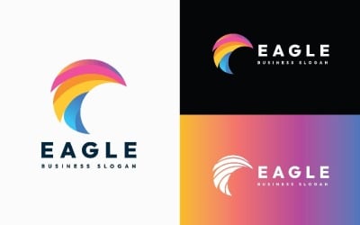 Eagle - Vibrant Abstract Bird / Wing Logo