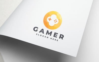 Gamer Polygonal Controller Logo