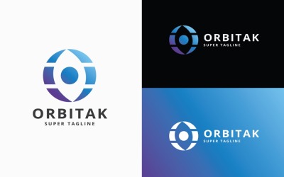 Orbitak Letter O — современный логотип Orbit &amp;amp; Connectivity Tech