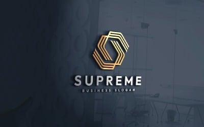 Supreme Hexagon Lines Logo