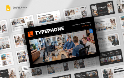 Typephone - Mobiele app Google Slides-sjabloon