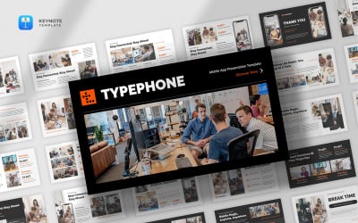 Typephone - Plantilla de Keynote para aplicación móvil