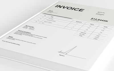 Corporate Invoice Design Template