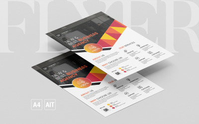 Modèle de flyer d&amp;#39;entreprise - Illustrator CC