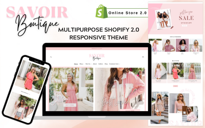 Savoir: Tema minimalista y moderno de Shopify para tiendas de moda, ropa y accesorios