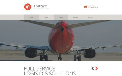 Modèle de site Web de services de transport
