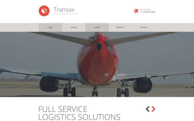 Modello di sito Web di servizi di trasporto