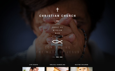 Modello WordPress Responsive #53387 "Christian Church"