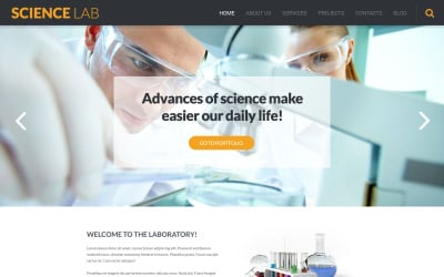 Motyw Science Lab WordPress