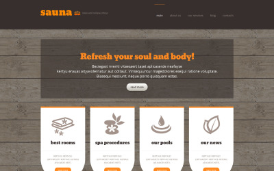 Motyw WordPress Sauna Responsive