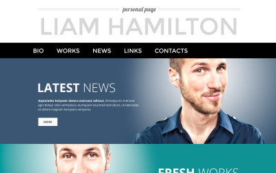 Personal Page WordPress Theme Tema WordPress №53390