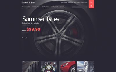 Reszponzív Wheels and Tyres PrestaShop sablon 53314