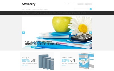 Stationery Store OpenCart-sjabloon