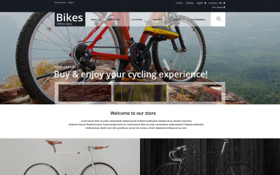 Tema da loja de bicicletas PrestaShop