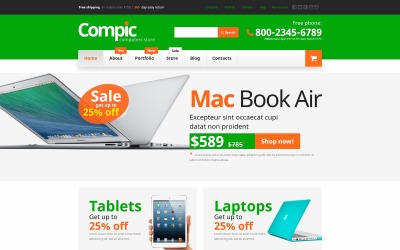 Tema WooCommerce "Computer Hardware Components" #53328