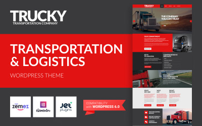 Trucky - Адаптивна тема WordPress для транспорту та логістики