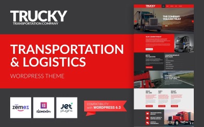 Trucky - Tema WordPress responsivo para transporte e logística