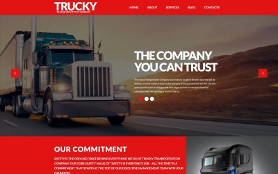 "Trucky - Transportation & Logistics Responsive" Responsive WordPress thema №53388