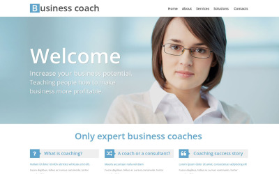 Website sjabloon voor Business School
