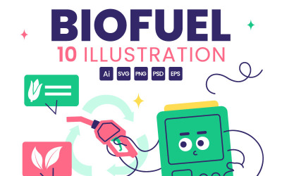 10 Megújuló bioüzemanyag illusztráció
