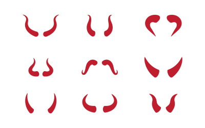 Taurus Horn Logo Template vector icon illustration design v1.4