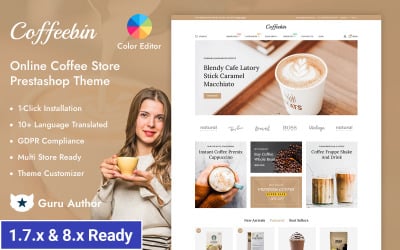 Coffeebin – Responsives PrestaShop-Theme für Kaffeegeschäfte