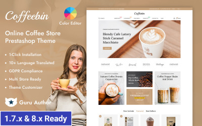 Coffeebin - Tema reattivo PrestaShop per negozi di caffè