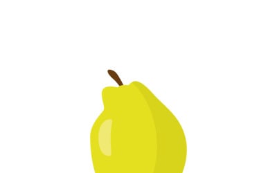 Exquisite Golden Quince Fruit Illustration in Detailed