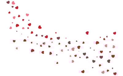 Ilustração de design de ícone vetorial de amor de partículas Modelo v.6