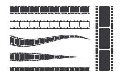 Ilustração de design vetorial de cinema para player de filme