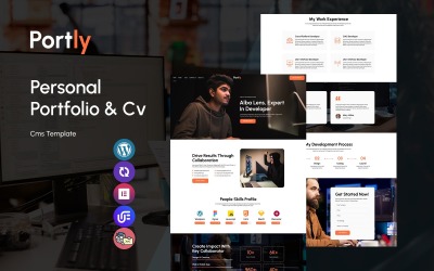 Portly - responzivní WordPress šablona pro osobní portfolio