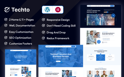 Techto - IT Solution & Technology Agency WordPress Theme