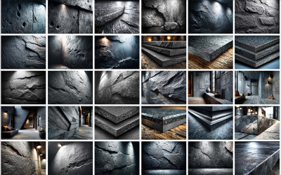 Architectural Stone Surfaces Dark Stone &amp;amp; Concrete Texture Realistic Stone Wall &amp;amp; Floor
