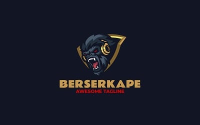 Esports Gorilla Emblem Logo Design