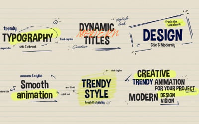 Eye-catching Scribble Titles