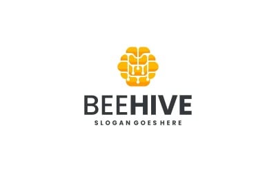 Gradient Modern Beehive Logo Design