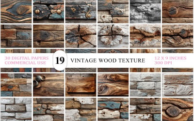 Vintage Cracked &amp;amp; Painted Wood Texture | Premium Vintage Wood Texture Background Bundle