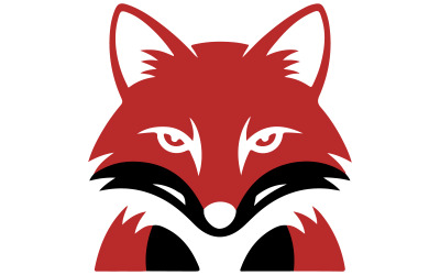 A logo design featuring a striking red fox