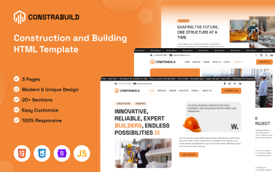 ConstraBuild – Ingatlan és Építőipari HTML sablon