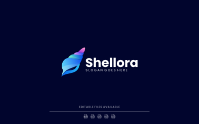 Gradient Modern Seashell Logo Design
