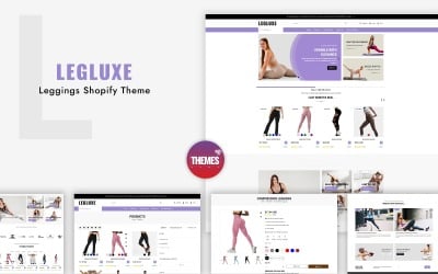 LegLuxe – шаблон Shopify для леггинсов и тема Shopify для спортивной одежды