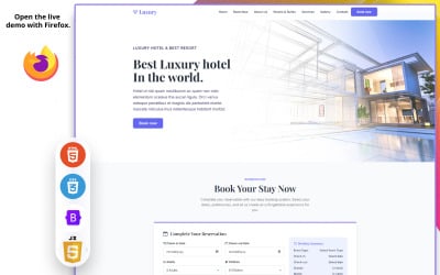 Luxury - Luxury & Hotel Booking Html Landing Template