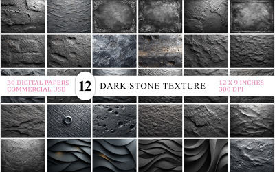 Luxury Stone &amp;amp; Folded Texture | Modern Dark Surface Bundle | Dark Stone &amp;amp; Abstract Texture
