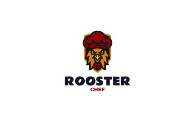 Mascot Rooster Chef Logo Design