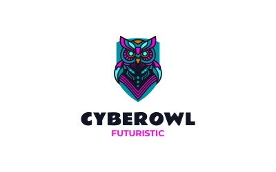 Mascot Tech Cyber Owl Logo Design