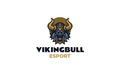 Mascot Viking Bull Logo Design