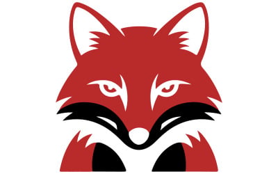 Projekt logo przedstawiający efektownego rudego lisa
